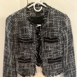 Woman’s jacket, size XS, black and white